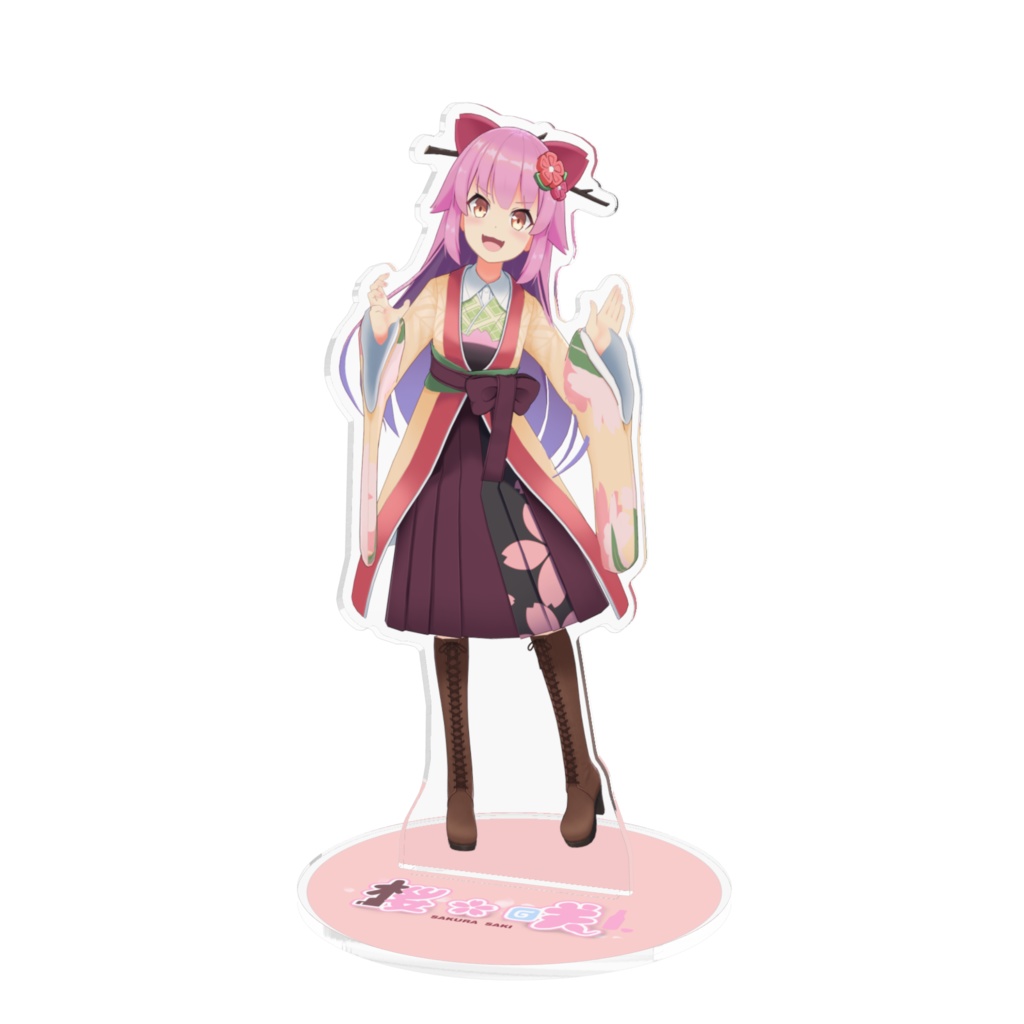 よく立ち絵で提出している自分のアクリルフィギュア