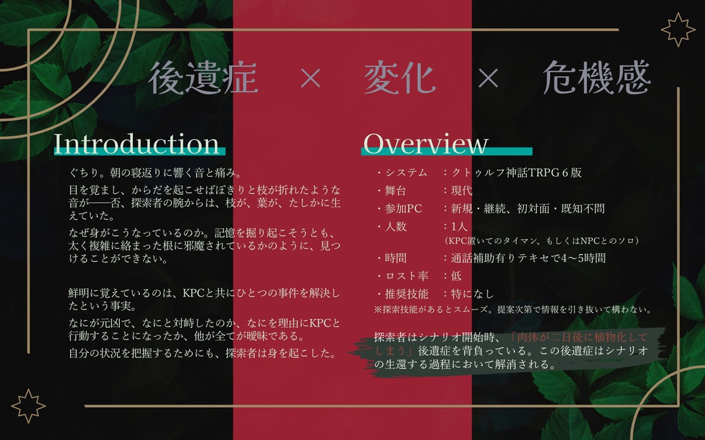 【CoC6版シナリオ】肉芽にプロイシス