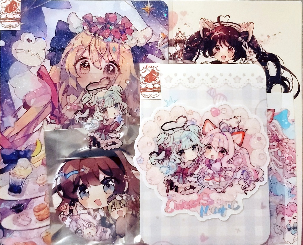 ★完売御礼「コミティア154グッズセット」〈ラメステッカー＆缶バッジ付／￥500お得！〉