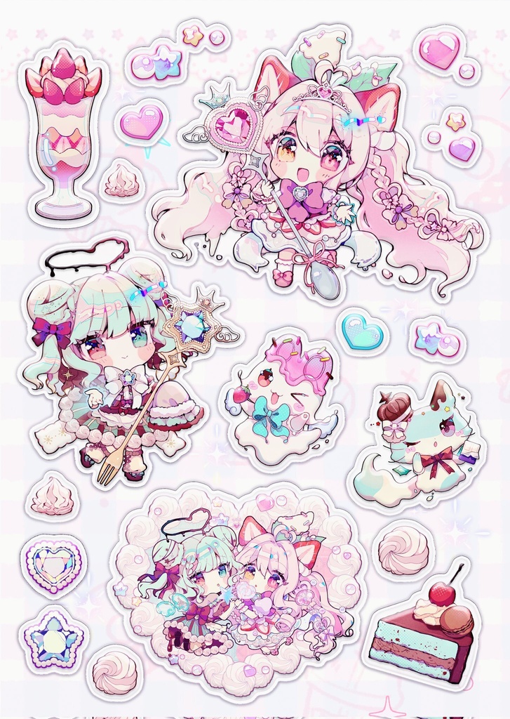【期間限定通販】★在庫ラスト1点/新作「魔法少女のぷっくりシール」〈ポストカード特典付〉