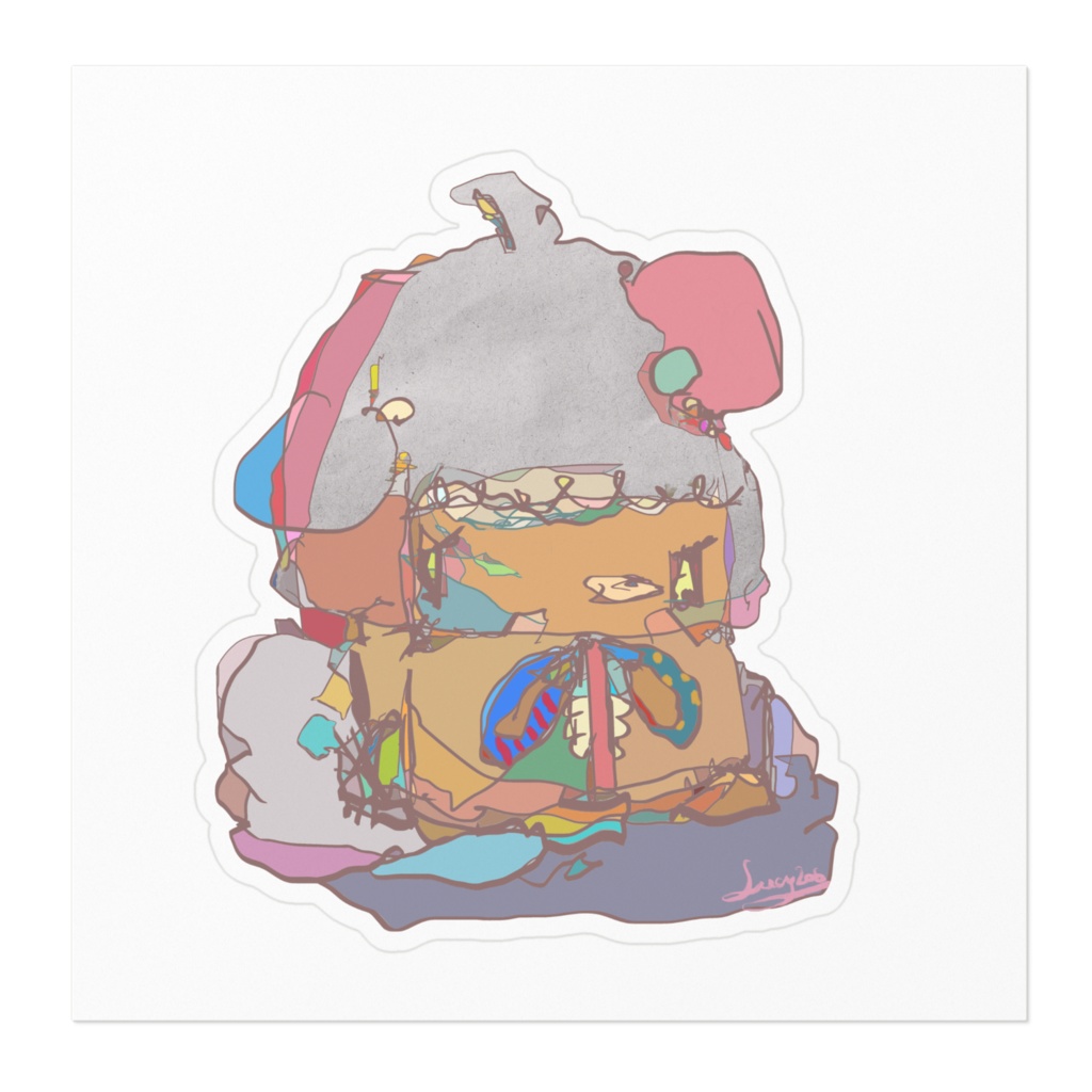 くまちゃんステッカー