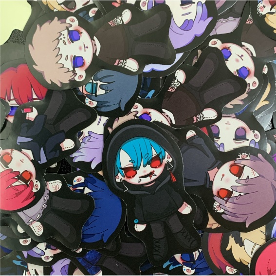 ぬい風フレークシール