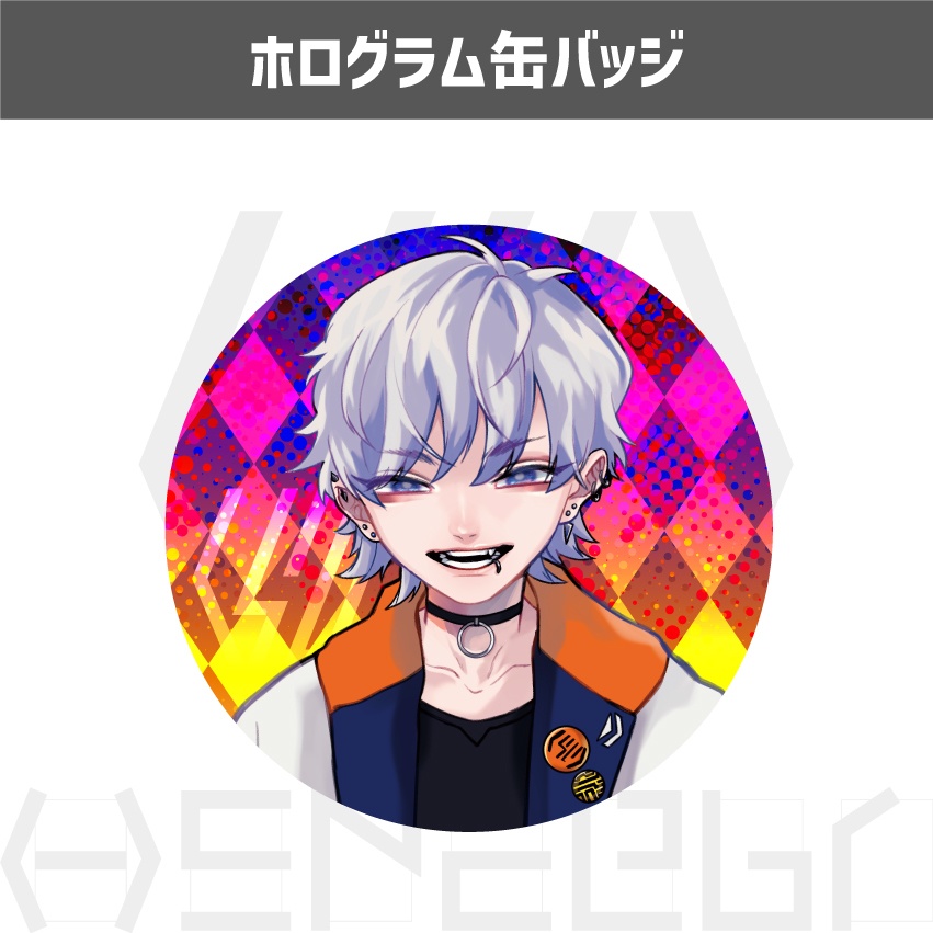 ホログラム缶バッジ