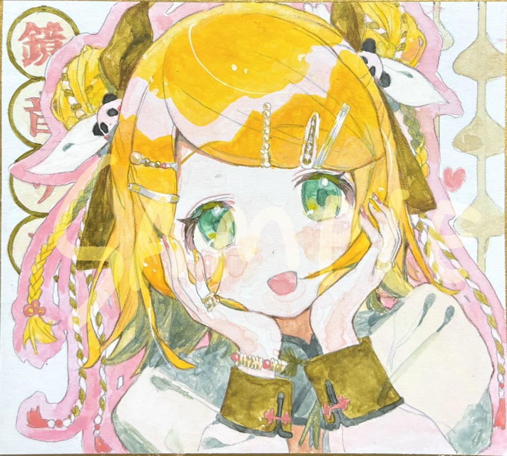 鏡音リン色紙　小サイズ