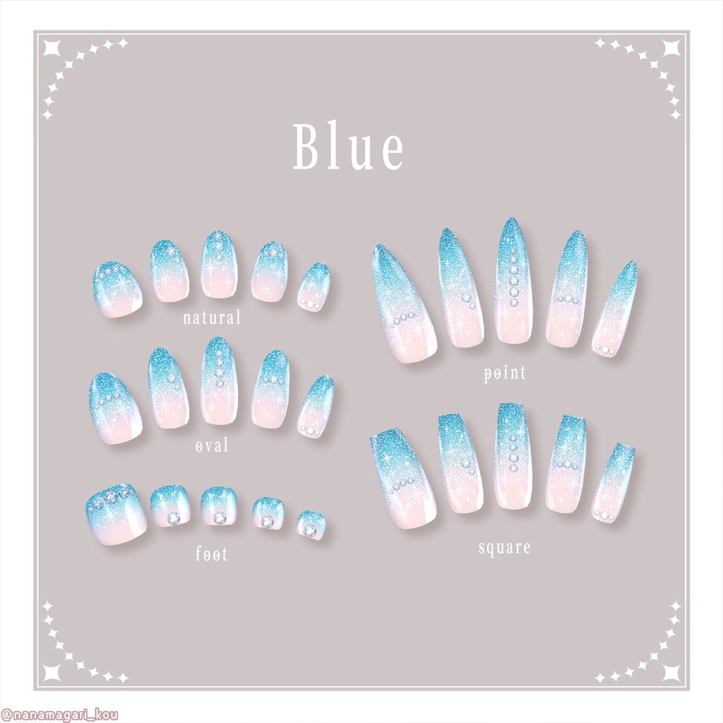 【MDollnail対応】Star Fragments nail tips