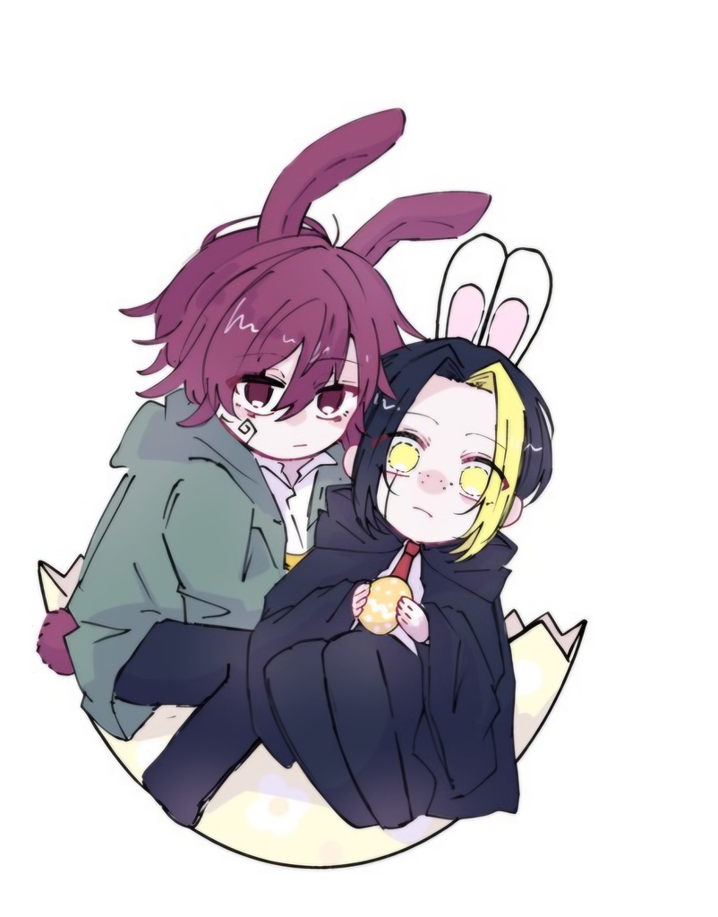 パチョフィンアクリルキーホルダー　イースターver.