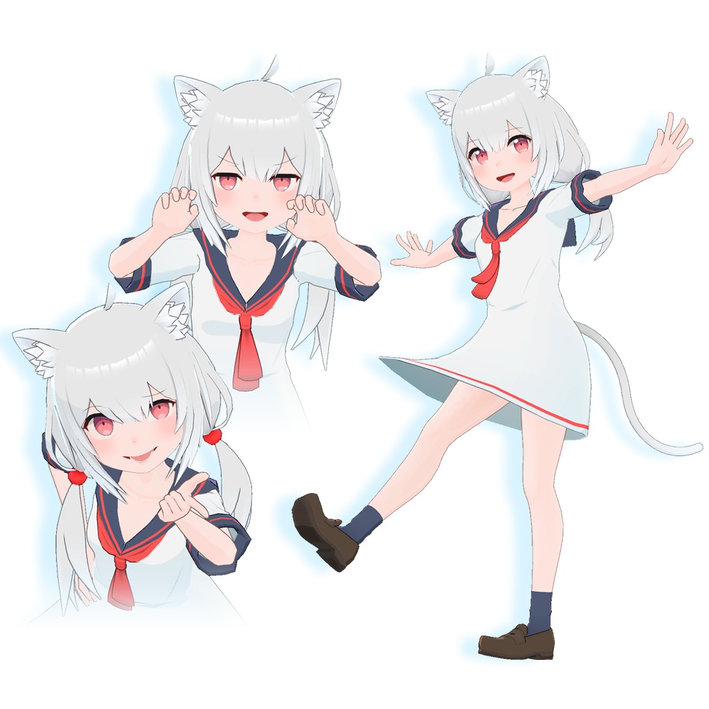 【オリジナル3Dモデル】シロロちゃん