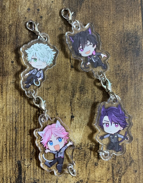 10期&兄弟アクリルチャーム(バラ)