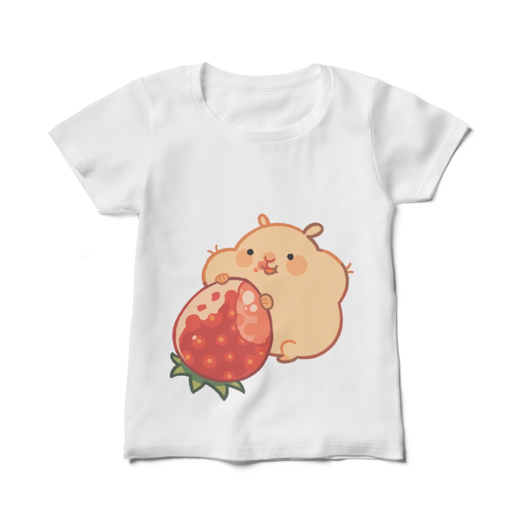 ハムスターイチゴシャツ