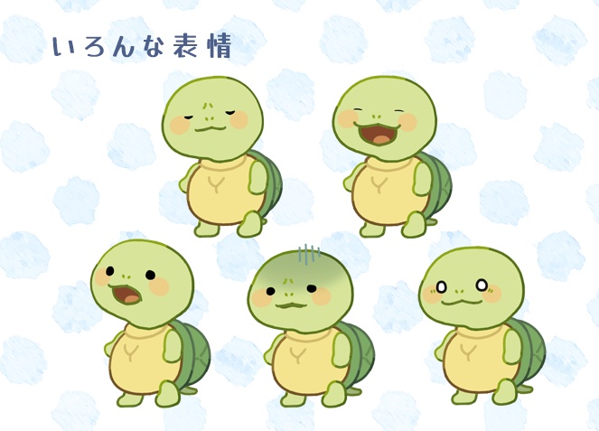 Live2Dモデル🐢首がのびるカメさん🐢