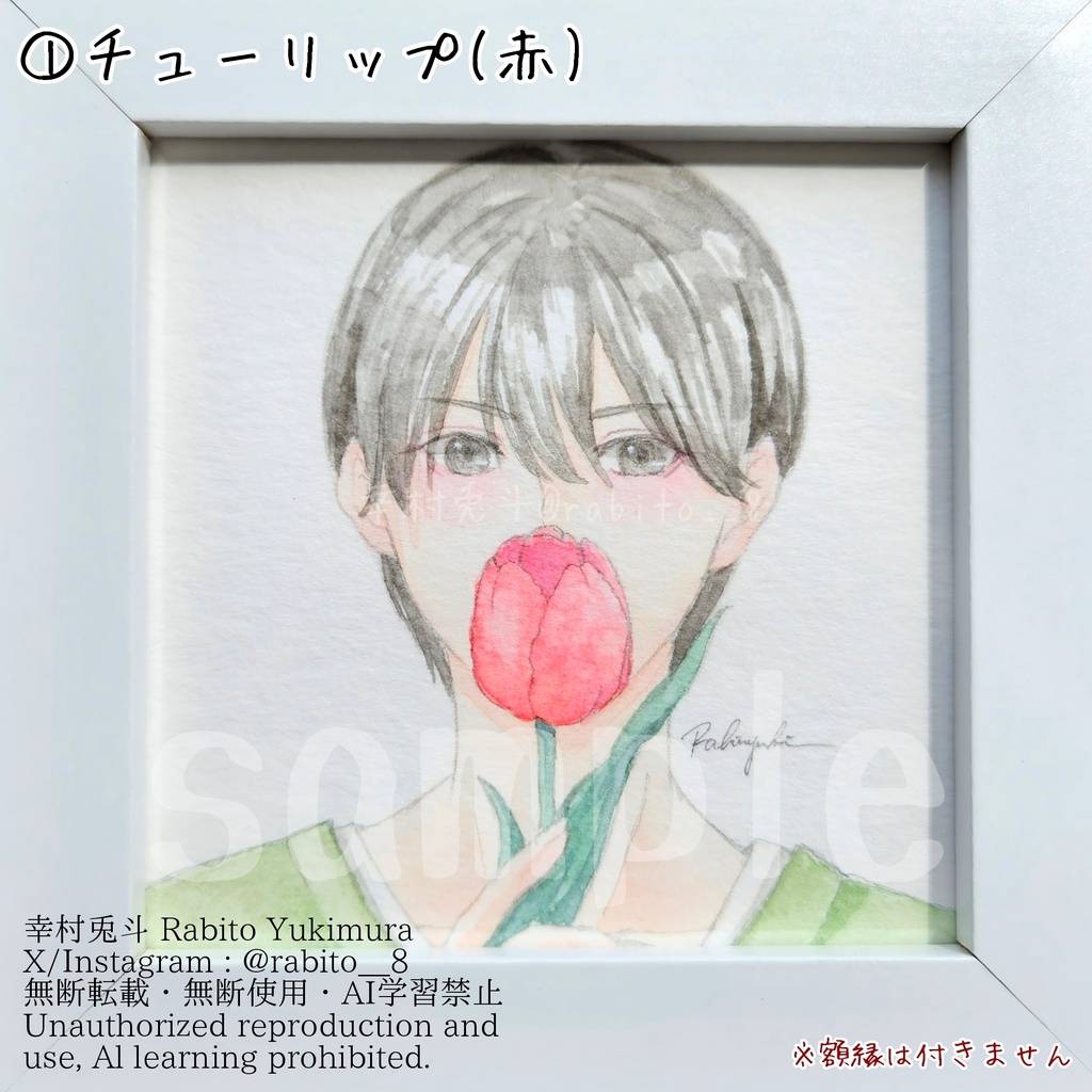 【フレームレス原画】チューリップ