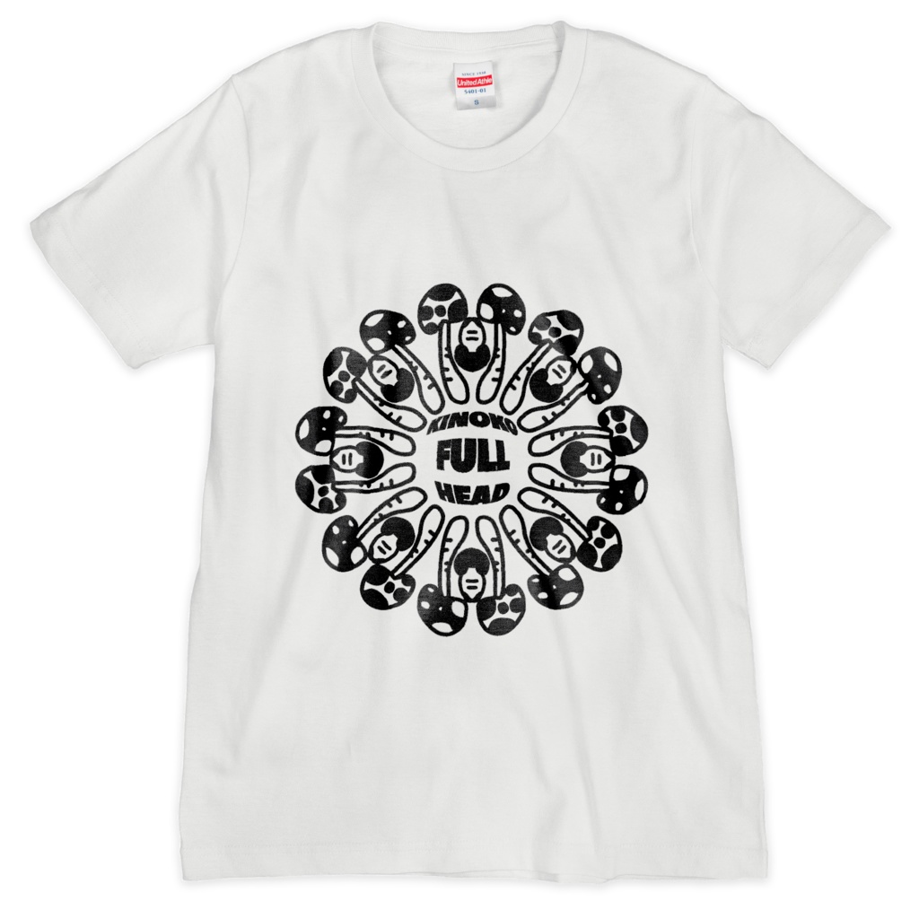 KINOKO FULL HEAD  Tシャツ　白