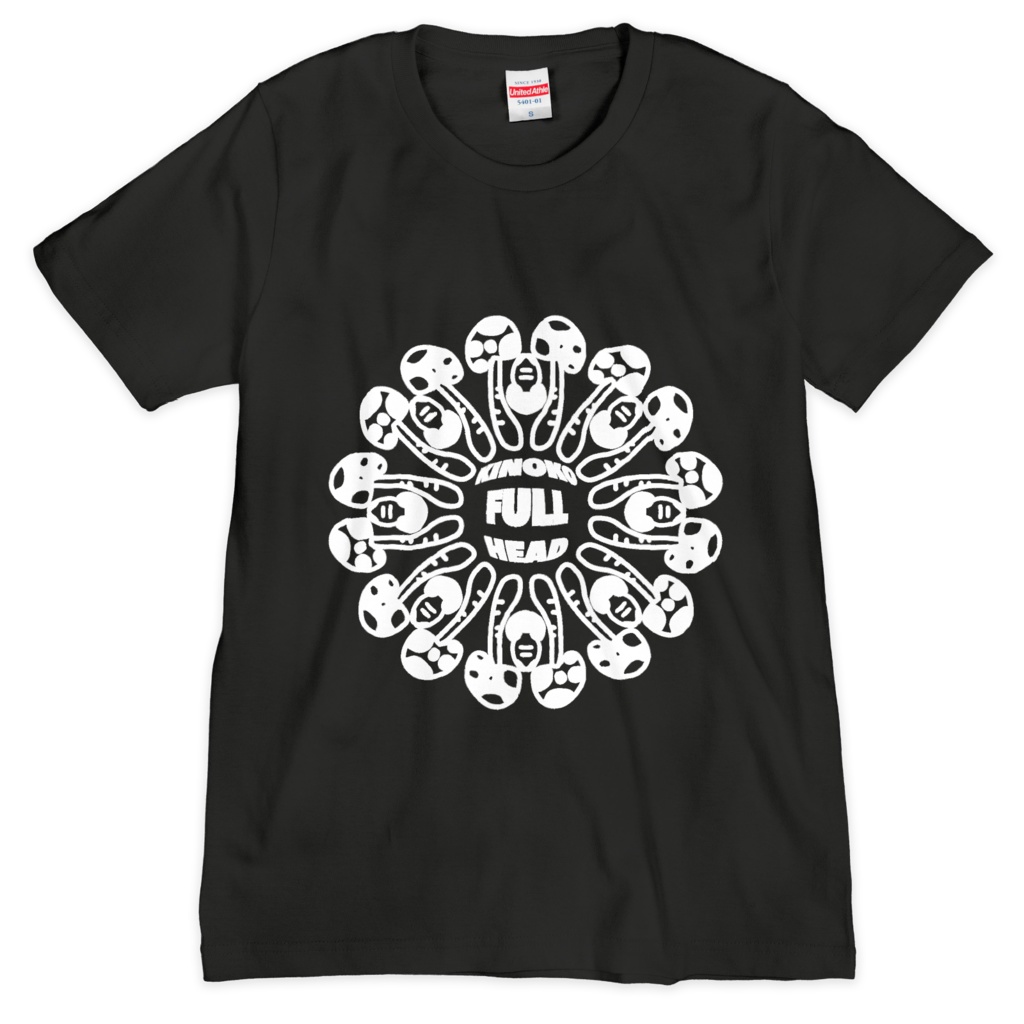 KINOKO FULL HEAD  Tシャツ　黒