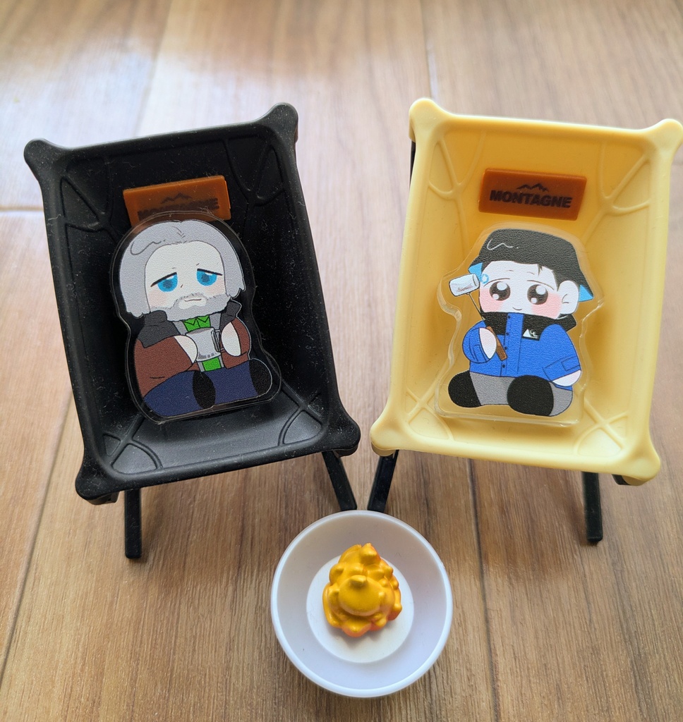 キャンプアクスタ(ハンク&コナー)