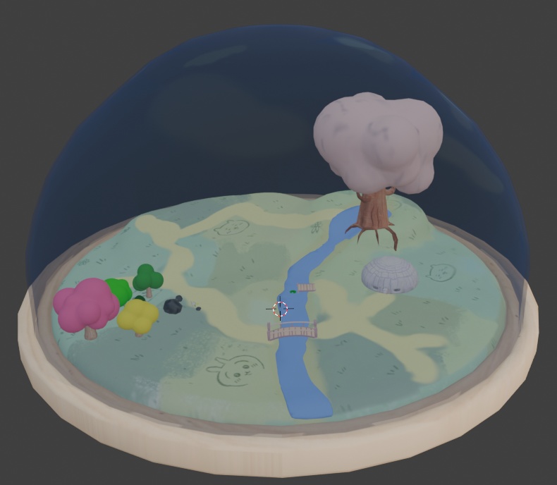 【Warudo】ちいかわ風 3D背景 - Chiikawa Inspired Stylized Room (Optimized)
