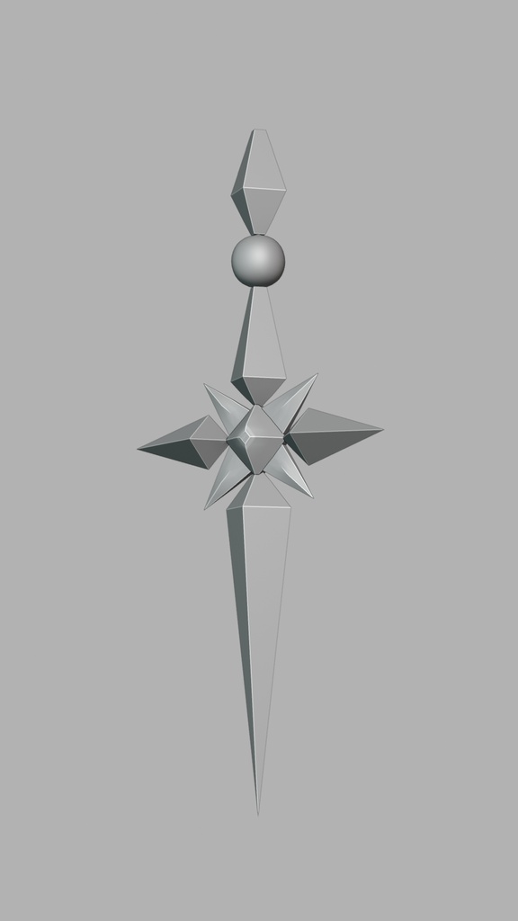【原神 / Genshin Impact】女皇 (Tsaritsa) イヤリング 3Dプリント用STLデータ / Cosplay Earring 3D Model