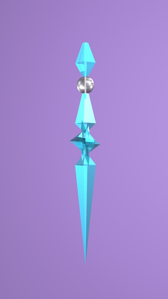 【原神 / Genshin Impact】女皇 (Tsaritsa) イヤリング 3Dプリント用STLデータ / Cosplay Earring 3D Model