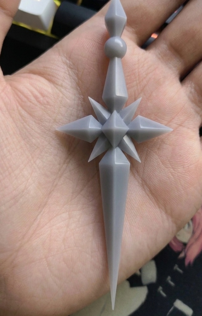 【原神 / Genshin Impact】女皇 (Tsaritsa) イヤリング 3Dプリント用STLデータ / Cosplay Earring 3D Model