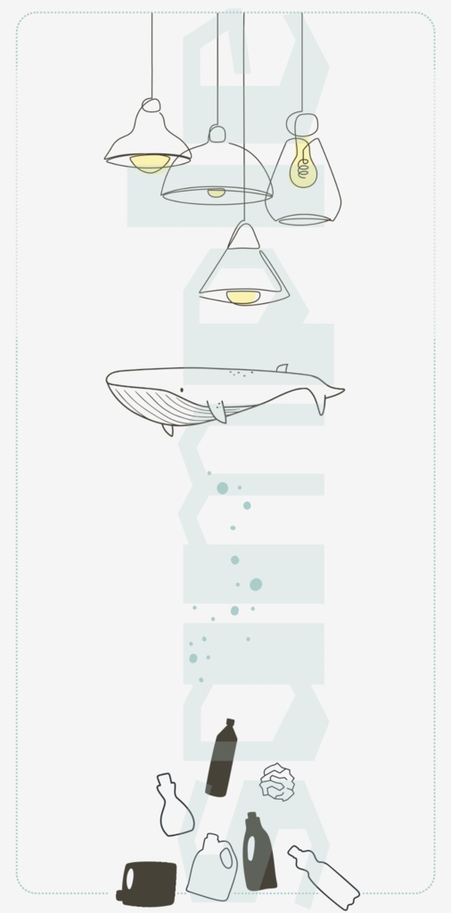 iPhoneケース ♢ くじら