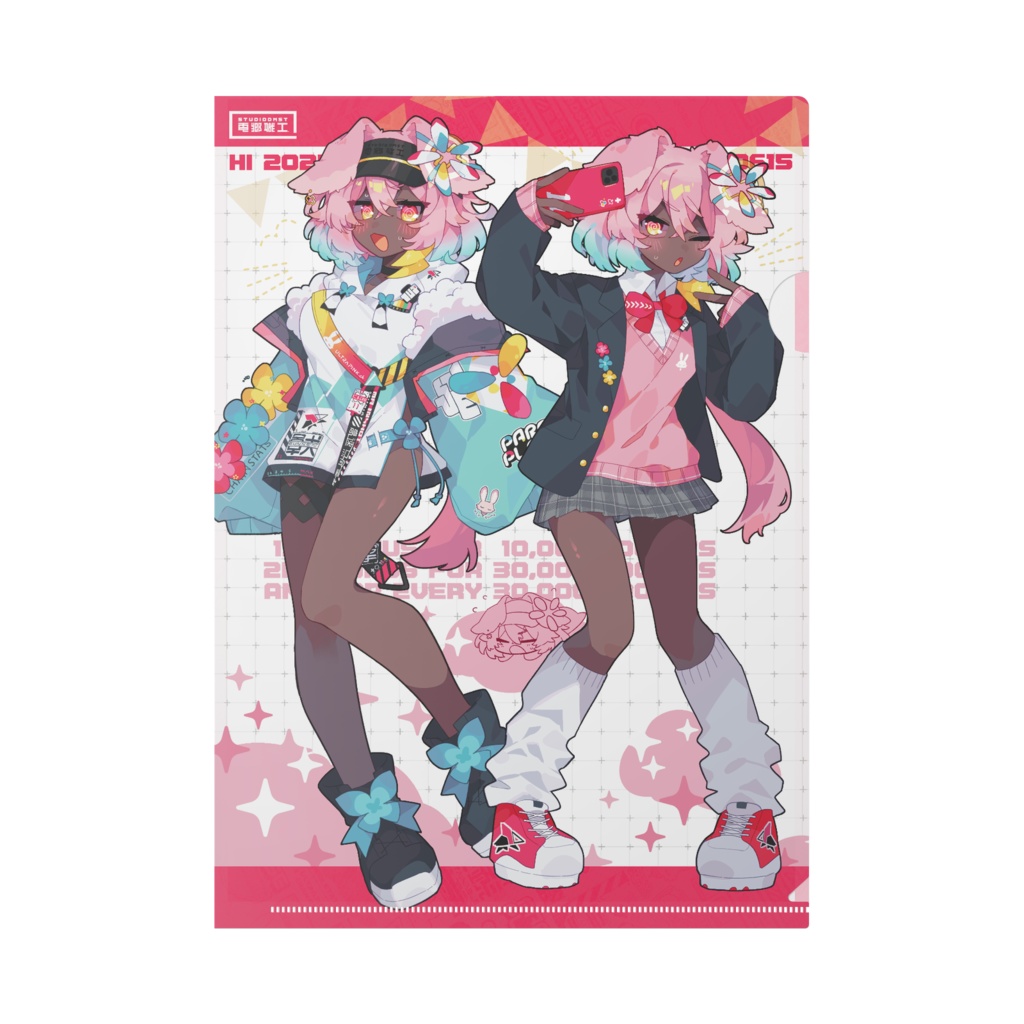 ウルトラピンクちゃん11B号クリアファイル -Illustration/うめなっとう先生