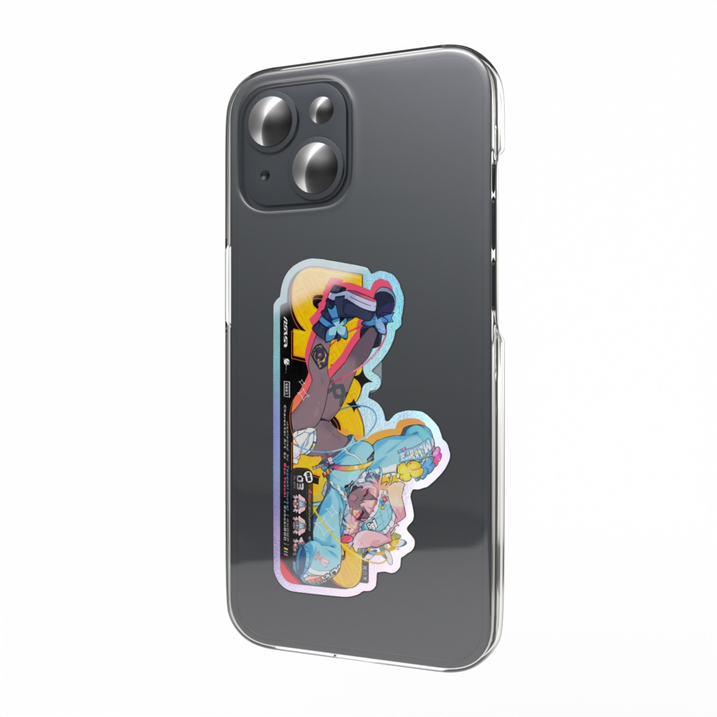 ウルトラピンクちゃん11B号オーロラカドステッカー -Illustration/柚木ガオ先生