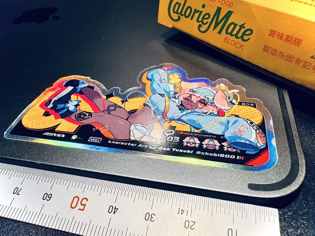 ウルトラピンクちゃん11B号オーロラカドステッカー -Illustration/柚木ガオ先生