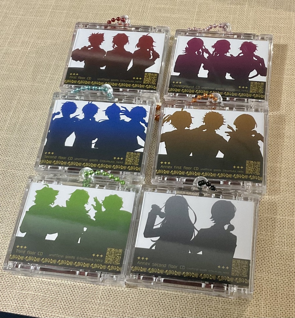 アイドルパロディCD風キーホルダー