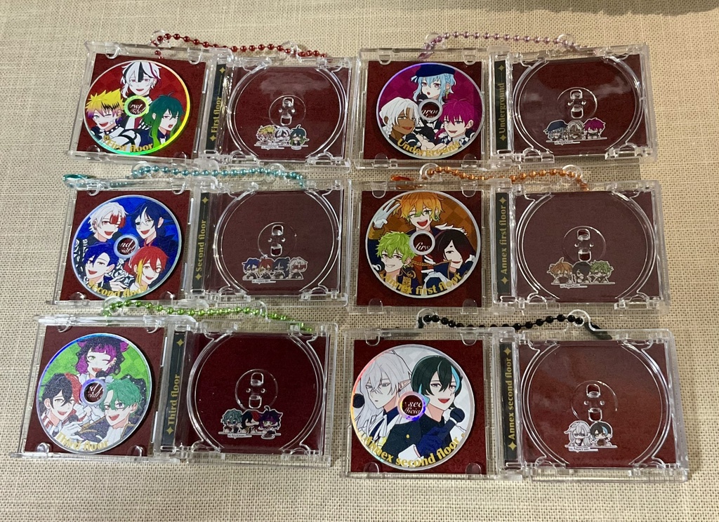 アイドルパロディCD風キーホルダー