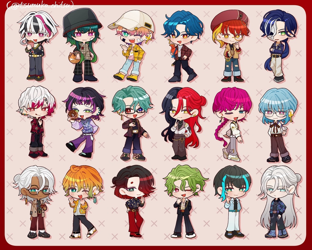 現代服アクリルスタンド