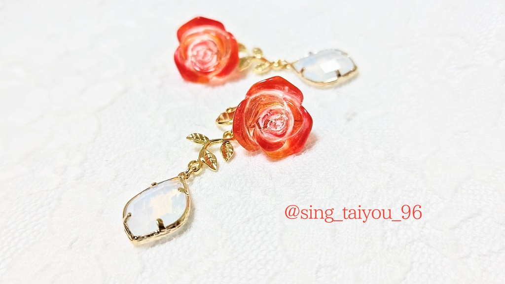 薔薇のイヤリング【RISE】