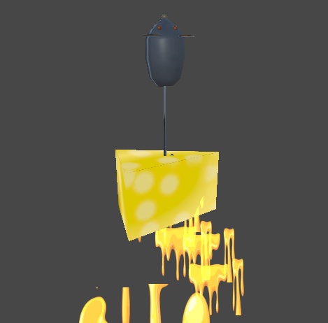 【無料】【VRChat想定】ピアスアクセサリー~ねずみとチーズ~