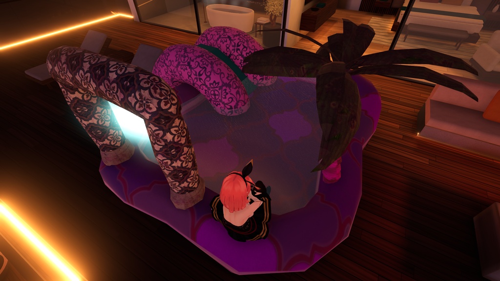 【VRChat想定】まったり喋れる!プールアセット【4人まで着席可】