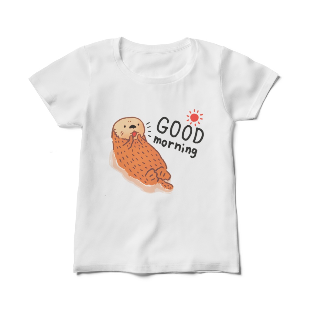 ラッッッコ Tシャツ 'GOOD morning' レディース