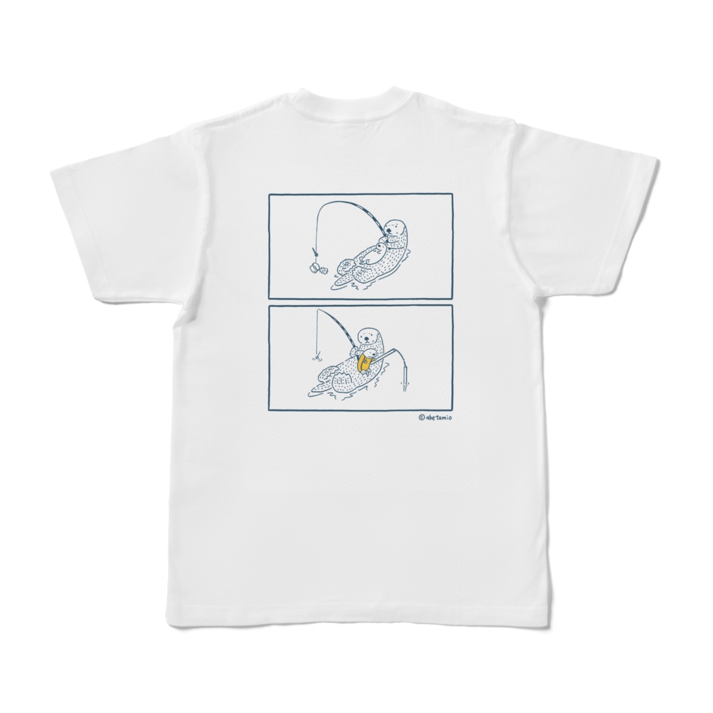 ラッッッコ Tシャツ 「2コマ漫画/'Don't think. FEEL'」