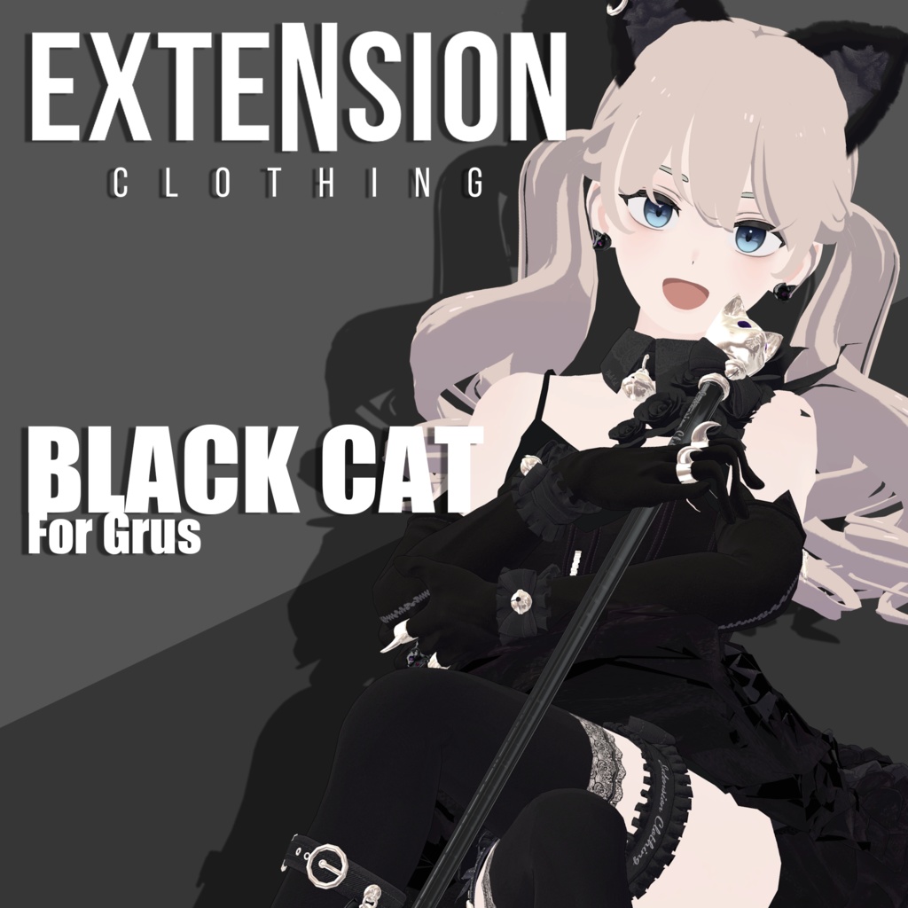 BLACK CAT For Lunalitt Leefa Grus うるる Sophina