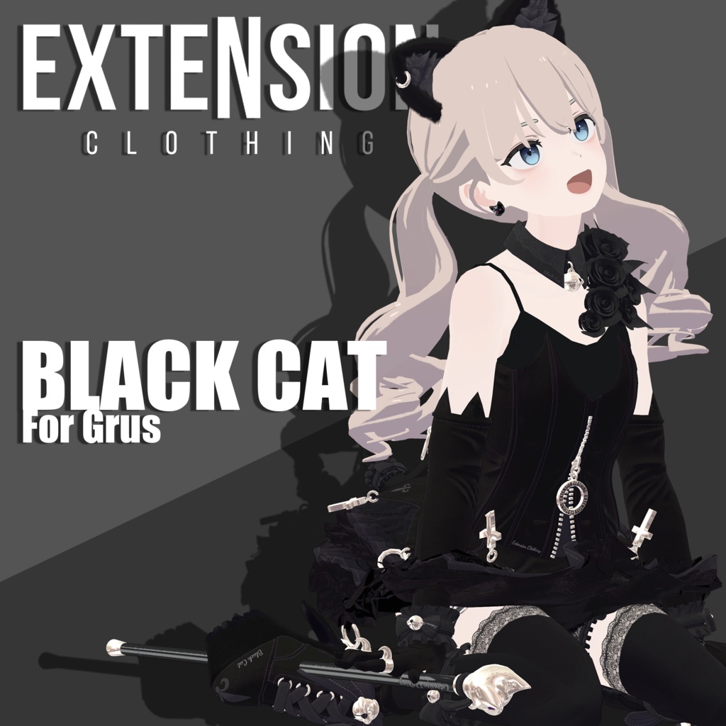 BLACK CAT For Lunalitt Leefa Grus うるる Sophina