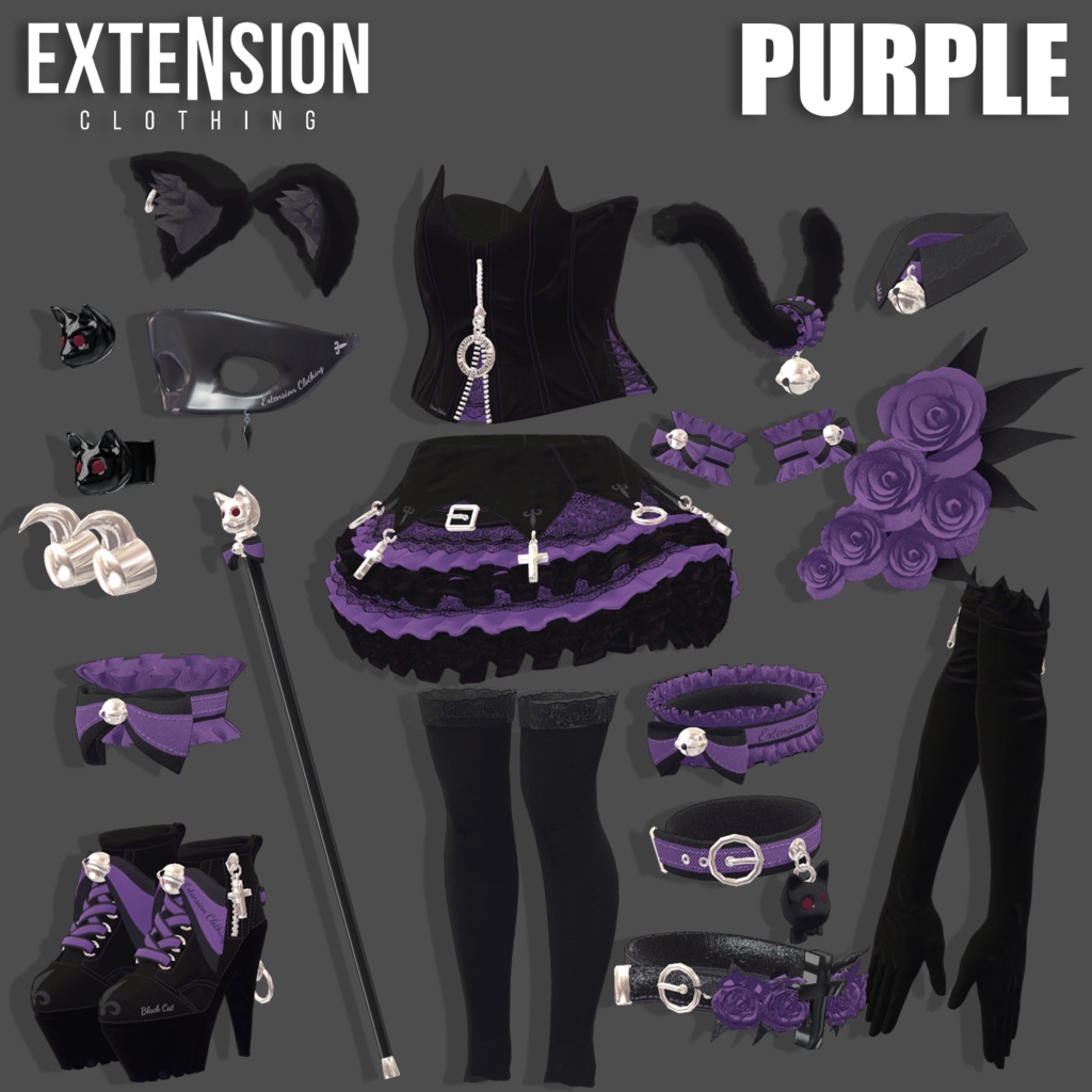 BLACK CAT For Lunalitt Leefa Grus うるる Sophina