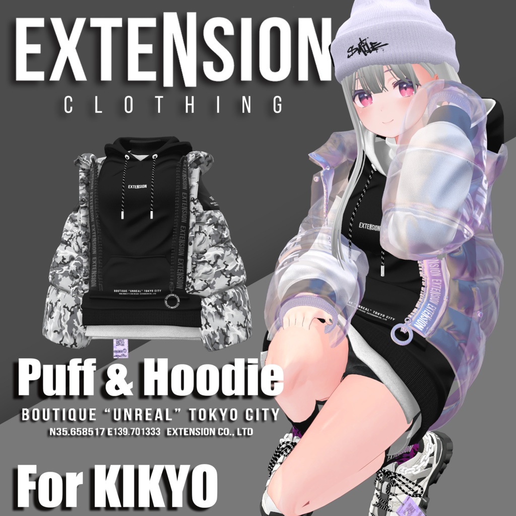 Puff & Hoodie For KIKYO