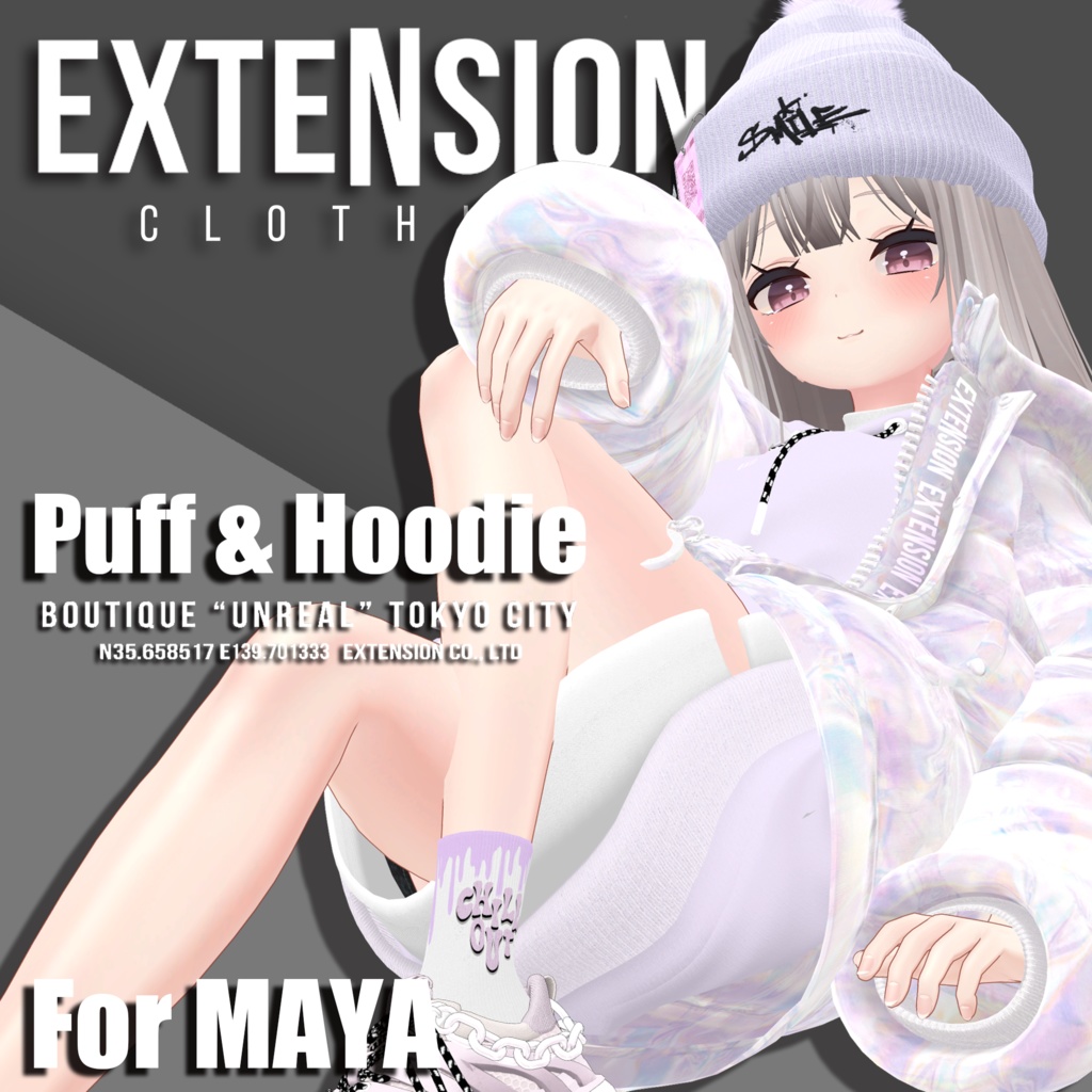 Puff & Hoodie For MAYA