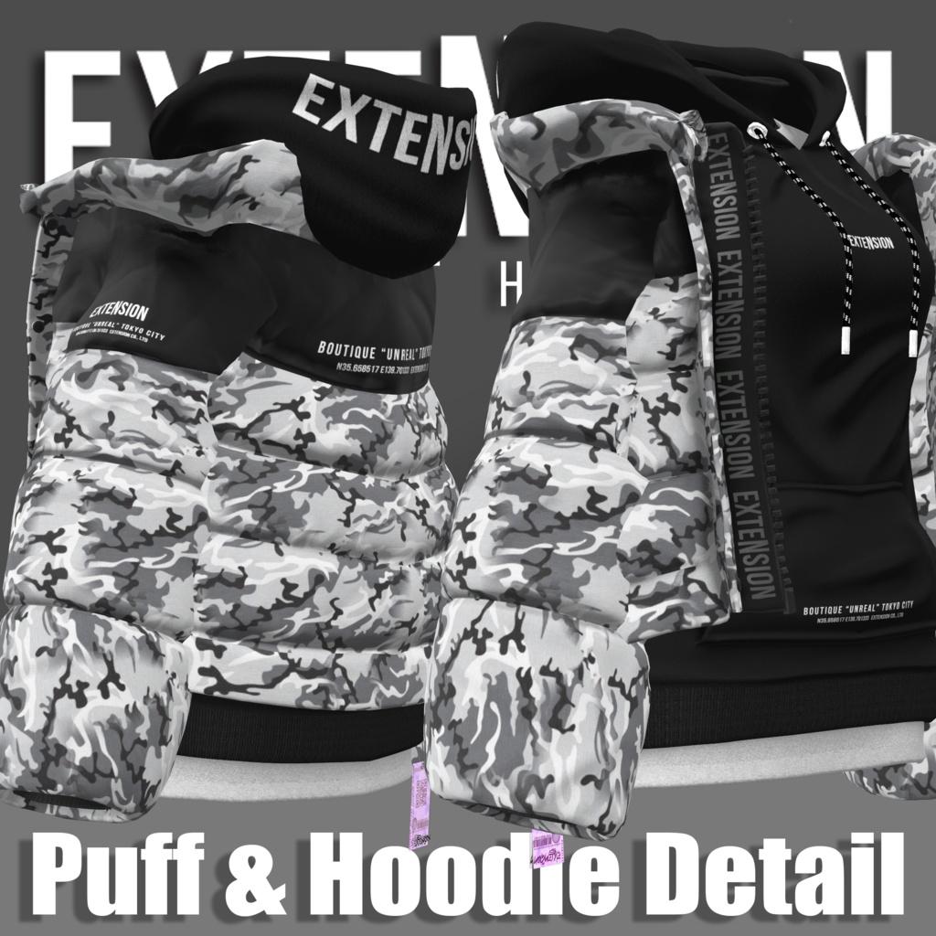 Puff & Hoodie For Yugi & Miyo