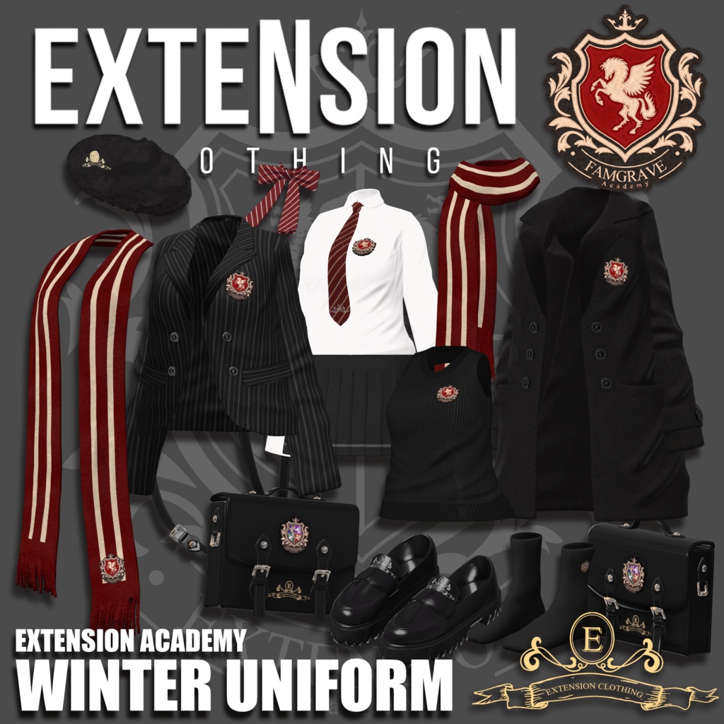 【16アバター対応】EXTENSION ACADEMY WINTER UNIFORM