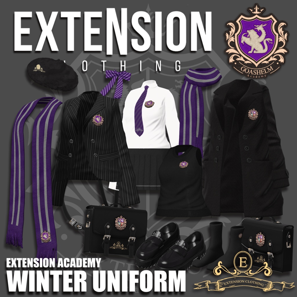 【16アバター対応】EXTENSION ACADEMY WINTER UNIFORM