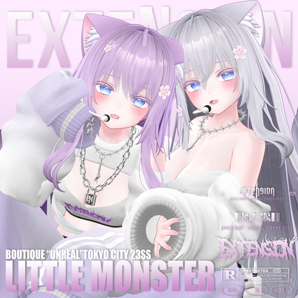 EXTENSION CLOTHING『LITTLE MONSTER』複数アバター対応💜