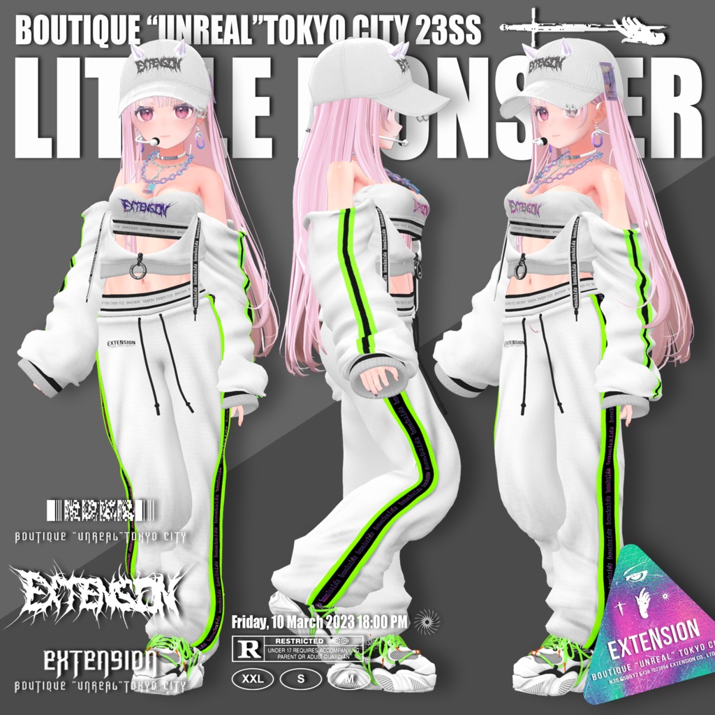 EXTENSION CLOTHING『LITTLE MONSTER』複数アバター対応💜