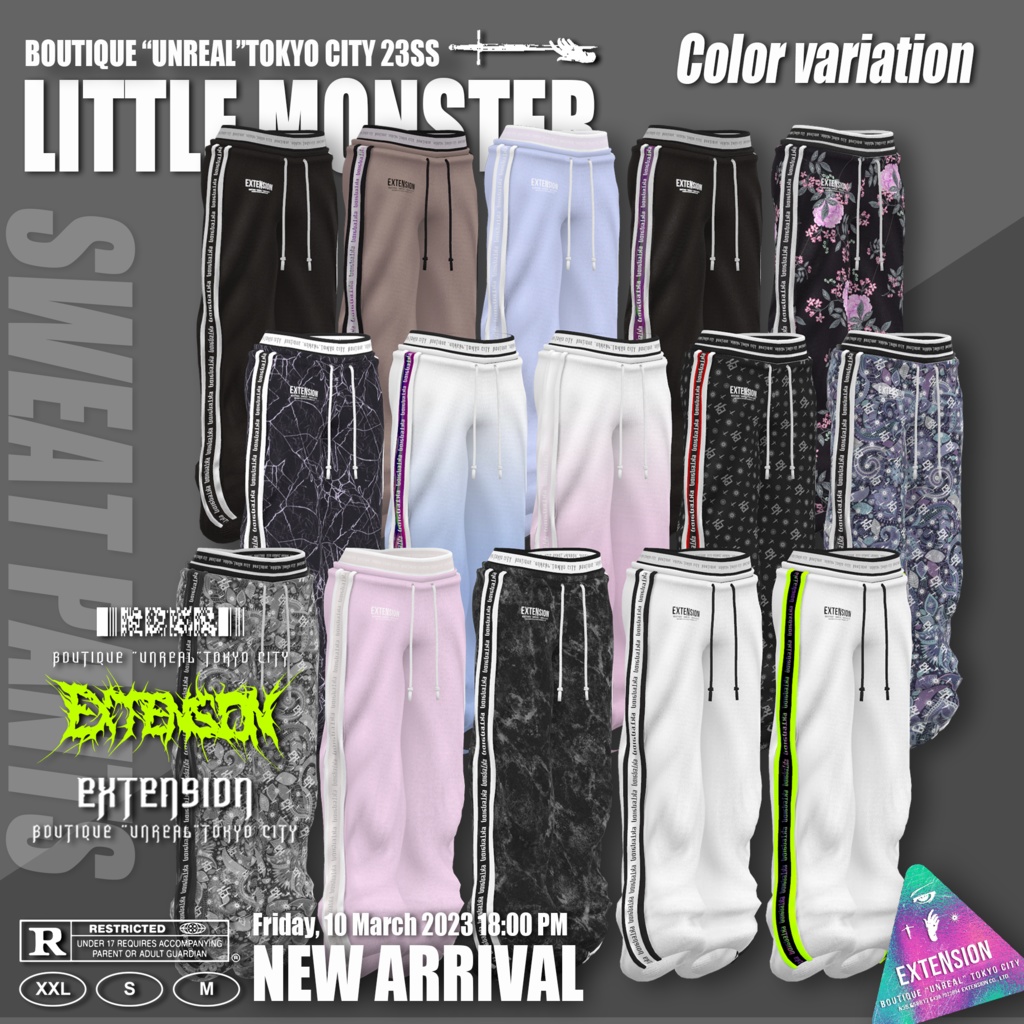 EXTENSION CLOTHING『LITTLE MONSTER』複数アバター対応💜