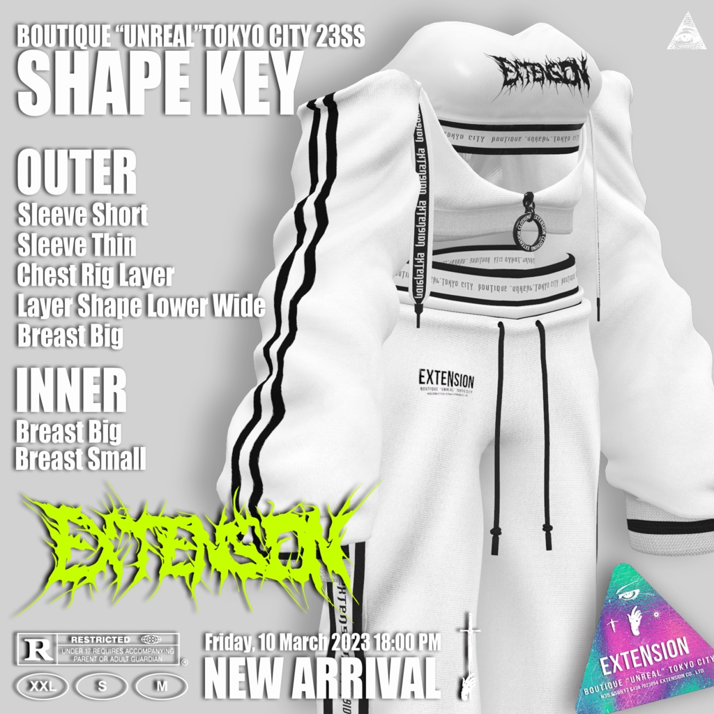 EXTENSION CLOTHING『LITTLE MONSTER』複数アバター対応💜