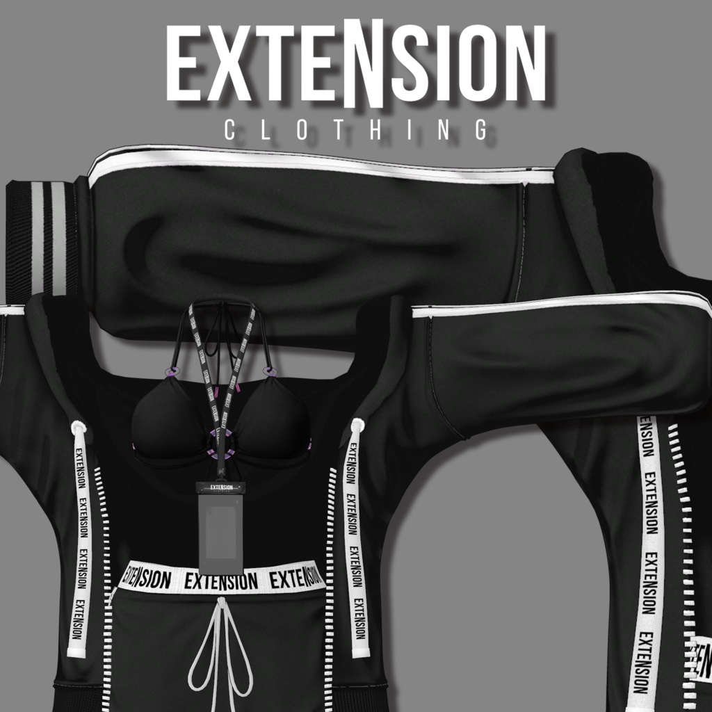 EXTENSION CLOTHING『BIKINI & TRACK』 For Shinra💜🏝