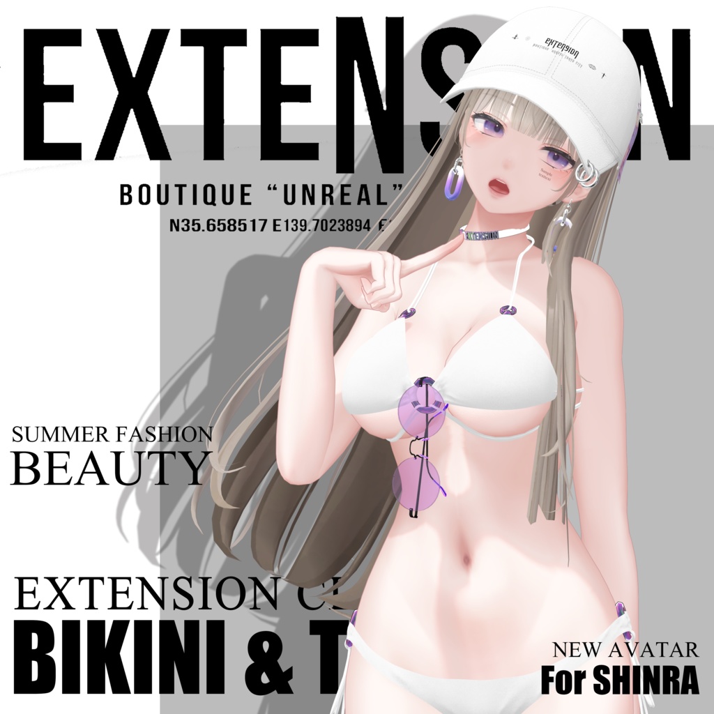 EXTENSION CLOTHING『BIKINI & TRACK』 For Shinra💜🏝