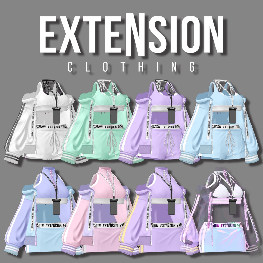 EXTENSION CLOTHING『BIKINI & TRACK』 For Shinra💜🏝