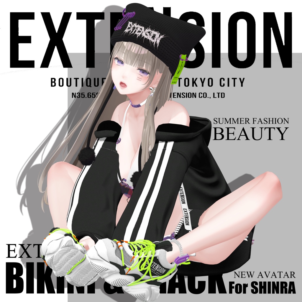 EXTENSION CLOTHING『BIKINI & TRACK』 For Shinra💜🏝